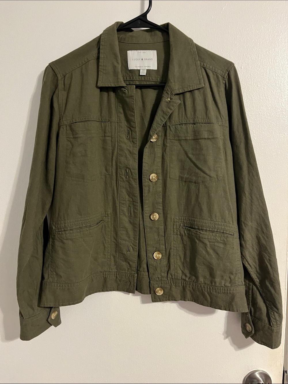 Lucky Brand Military Green Utility Jacket for Women